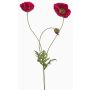 Decorative poppy branch SCHUNRA, pink, 75cm