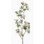 Decorative WILZEN hawthorn branch with flowers, light pink, 95cm