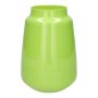 Glass Flower vase FLORINI, apple green-milk glass, 10"/24.2cm, Ø6.7"/17cm