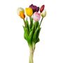 Decorative tulip bunch LANEA, multicoloured, 16"/40cm, Ø8"/20cm