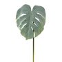 Artificial leaf Philodendron Monstera Deliciosa MELIAT, green-grey, 31"/80cm