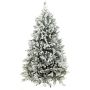 Plastic fir tree ALASKA SPEED, snow-covered, 7ft/210cm, Ø5ft/140cm