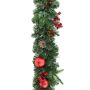 Artificial fir garland VISALIA, green, fruits, 6ft/180cm, Ø12"/30cm