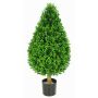 Artificial Boxwood cone TOM, crossdoor, natural trunk, 31"/80cm