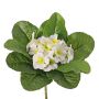 Fake primrose SUNDARA on spike, white, 8"/20cm, Ø1.6"/4cm