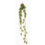 Artificial rosemary hanging plant IOANNIS on moss ball, green, 35"/90cm