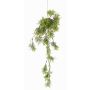 Artificial rosemary hanging plant IOANNIS on moss ball, green, 24"/60cm