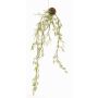 Artificial bamboo hanging plant ALECTO on moss ball, green, 35"/90cm