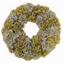 Artificial hydrangea wreath DARDANOS, green-blue, Ø18"/45cm