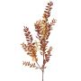 Artificial butcher's broom spray ELENIE, brown-orange, 3ft/95cm