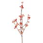 Fake snowberry spray HARMONIA, berries, orange, 31"/80cm