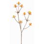 Fake thistle spray (Eryngium) LOUKAS, yellow-orange, 18"/45cm, Ø0.4"-0.6"/1-1.5cm