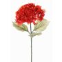 Artificial flower Hydrangea URANIA, orange-red, 30"/75cm, Ø8"/20cm