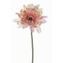 Artificial flower Gerbera PAMILLA, dusky pink, antique pink-cream, 26"/65cm, Ø4.7"/12cm