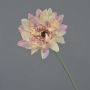Artificial flower Gerbera PAMILLA, dusky pink, 26"/65cm, Ø4.7"/12cm