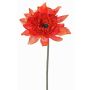 Artificial flower Gerbera PAMILLA, orange, 26"/65cm, Ø4.7"/12cm