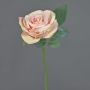 Artificial flower rose NIKOLETA, pink, 12"/30cm, Ø4.7"/12cm