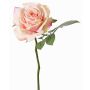 Artificial flower rose NIKOLETA, pink-cream, 12"/30cm, Ø4.7"/12cm