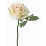 Artificial flower rose NIKOLETA, cream-pink, 12"/30cm, Ø4.7"/12cm