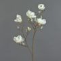 Fake magnolia KOSTAS, cream, 31"/80cm, Ø2"-3.1"/5-8cm