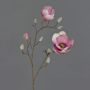 Fake magnolia KOSTAS, light pink-dark pink, 22"/55cm, Ø2"-3.1"/5-8cm