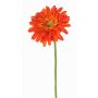 Synthetic gerbera HELLI, orange, 26"/65cm, Ø4.7"/12cm