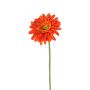 Synthetic gerbera HELLI, orange, 26"/65cm, Ø4.7"/12cm
