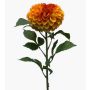 Fake flower pompom dahlia MILEYA, orange, 30"/75cm