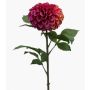 Fake flower pompom dahlia MILEYA, purple, 30"/75cm