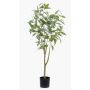 Artificial tree Eucalyptus ILONKA, artificial trunk, green, 4ft/115cm