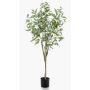 Artificial tree Eucalyptus ILONKA, artificial trunk, green, 5ft/150cm