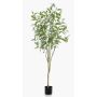 Artificial tree Eucalyptus ILONKA, artificial trunk, green, 6ft/195cm