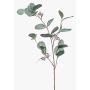 Fake eucalyptus branch MAXEN with fruits, green-grey, 30"/75cm