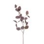 Fake eucalyptus branch MAXEN with fruits, purple-grey, 30"/75cm