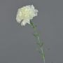 Artificial carnation NIRUSHA, white, 26"/65cm