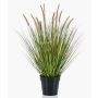 Fake pennisetum YWAIN with panicles, beige-green, 28"/70cm