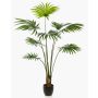 Artificial palm Livistona rotundifolia FAVIOLA in decorative pot, 5ft/160cm