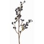 Artificial blueberry spray YLLKA with berries, blue-black, 24"/60cm