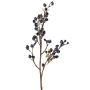 Artificial blueberry spray YLLKA with berries, blue-black, 24"/60cm