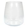 Decorative vase made of glass HYDRI, clear, 6.7"/17cm, Ø6"/15cm