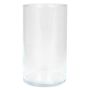 Cylindrical flower vase SANYA OCEAN, glass, clear, 8"/20cm, Ø4.6"/11,6cm