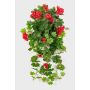 Artificial geranium KAISA on spike, red, 28"/70cm