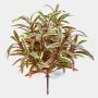 Artificial spider plant ANKAA on spike, green-red, 16"/40cm