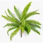 Artificial Boston fern DANAO on spike, green, 12"/30cm, Ø16"/40cm