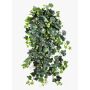 Fake ivy hanging plant SERPEUTIS, spike, flame retardant, green, 30"/75cm