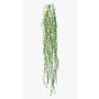 Fake Senecio hanging plant FANJA on spike, green, 33"/85cm