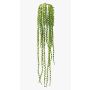 Artificial Senecio DZIBAN on spike, flame retardant, green, 33"/85cm