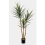 Artificial yucca HELVETIOS, green-grey, 5ft/160cm