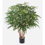 Artificial Aralia MAKASIM, real stems, green, 33"/85cm
