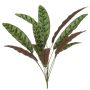 Artificial Calathea Makoyana WIDO on stick, green-burgundy, 28"/70 cm